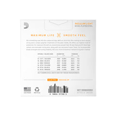 Daddario XSE1046 Electric Guitar Strings coating