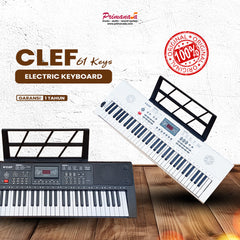 Clef Keyboard Mini 61 Key Elektronik Key With Microphone