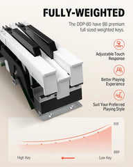 Donner DDP-80 Digital Piano 88-Keys Walnut Wood