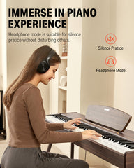 Donner DDP-80 Digital Piano 88-Keys Walnut Wood