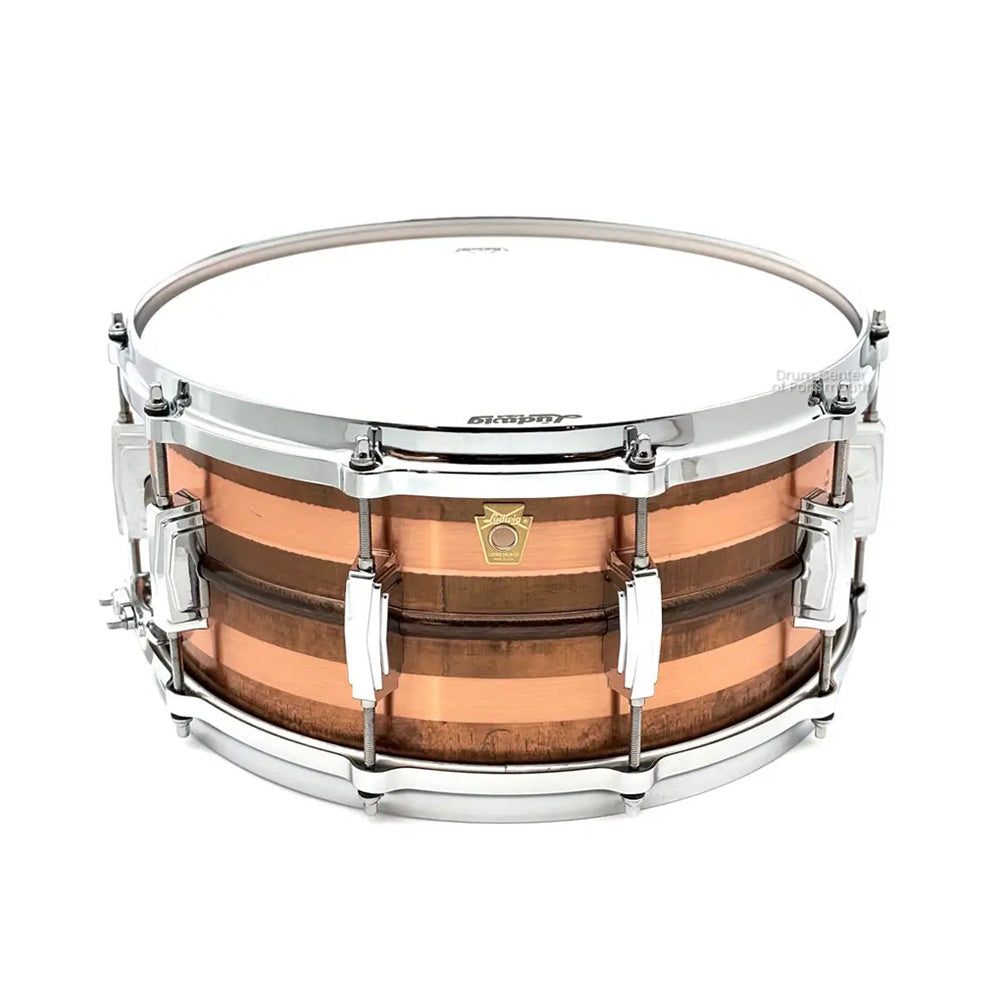 LUDWIG LC663S SNARE COPPER PHONIC RAW STRIPPED COPPER SD 6.5X14