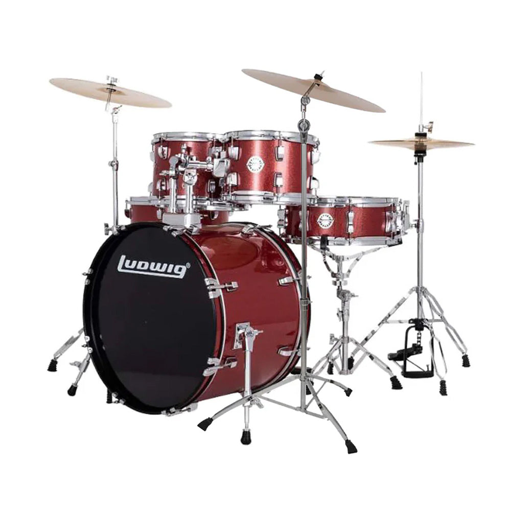 LUDWIG LC19514XCDIR ACCENT DRIVE RED SPARKLE