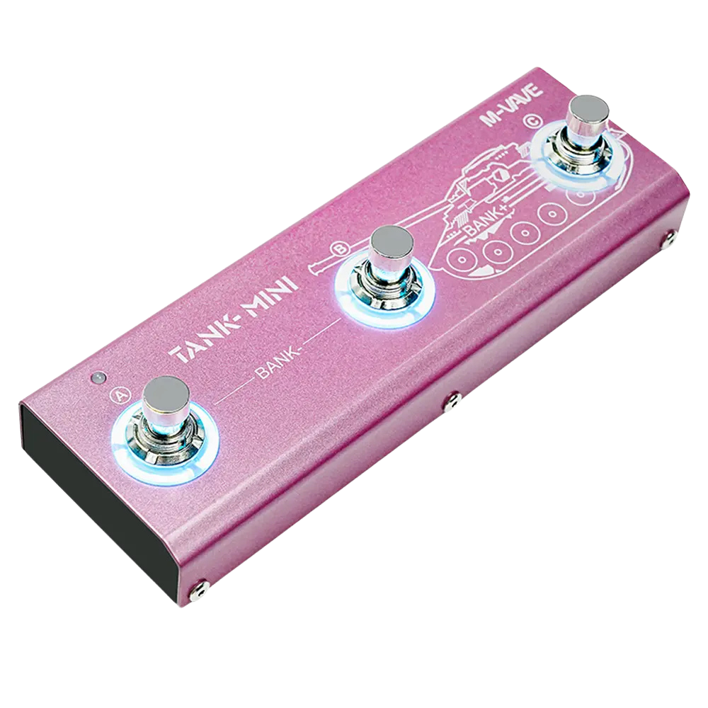 M-Vave TANK MINI PINK Guitar/Bass Multi Effects Processor