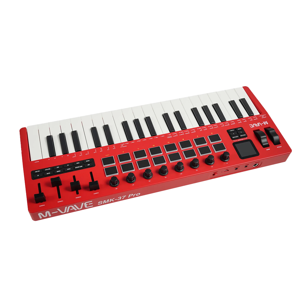 M-Vave SMK37 Pro Midi Controller 37 Keys  RED
