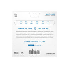 Daddario XSAPB1047  Acoustic Guitar Strings Phospor Bronze Coating