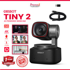 OBSBOT Tiny 2 Webcam PTZ 4K AI Tracking Kamera PC Computer