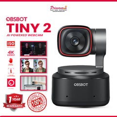 OBSBOT Tiny 2 Webcam PTZ 4K AI Tracking Kamera PC Computer