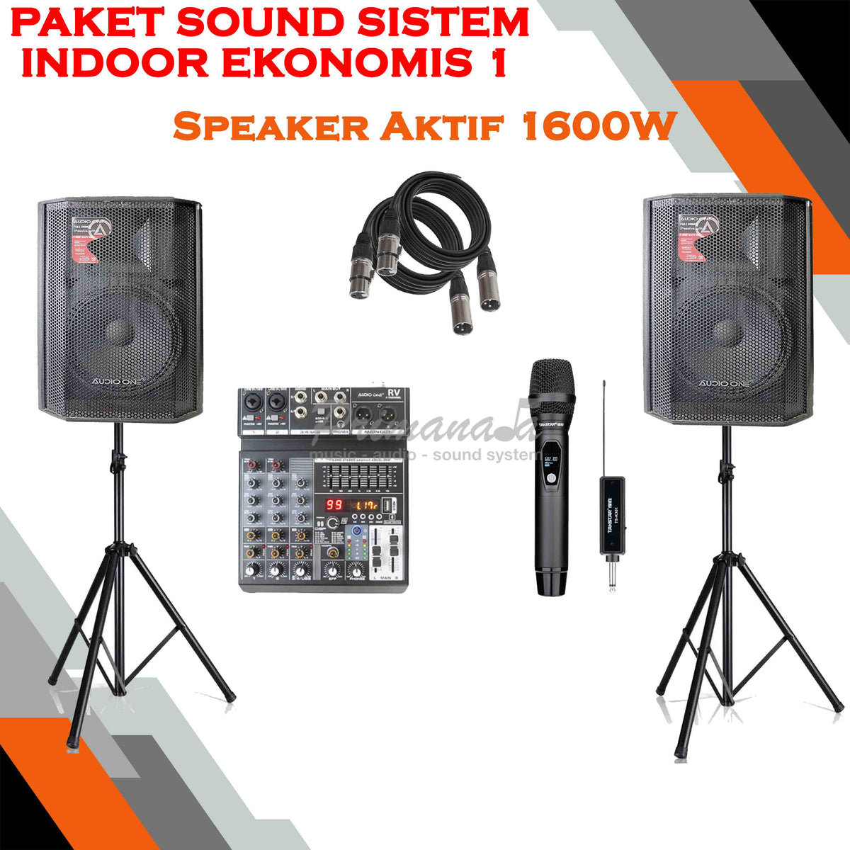 Paket Sound Sistem Ekonomis 1 With Mic Wireless