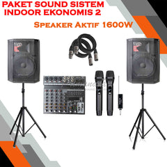Paket Sound Sistem Ekonomis 2 With Mic Wireless